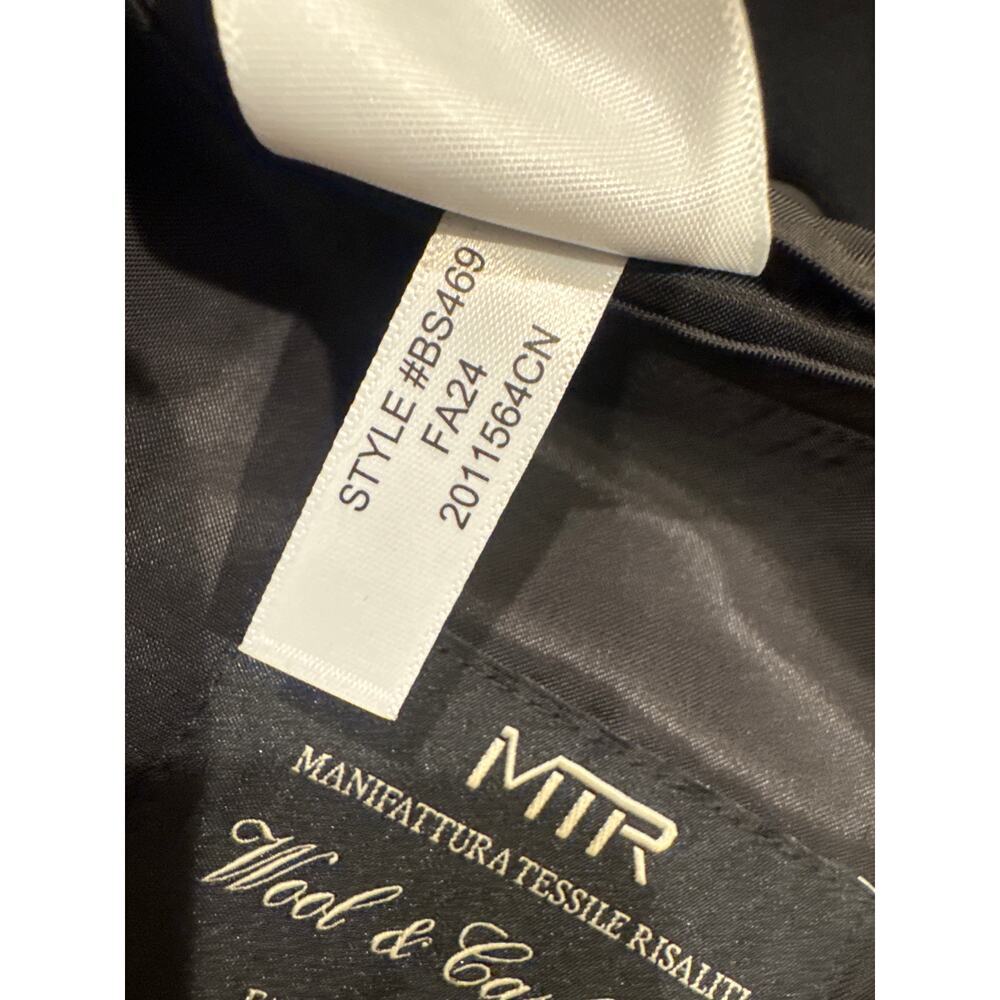 J.Crew Men's Black Rivington Topcoat In Italian Wool Blend Size 42R NWT - Picture 12 of 15